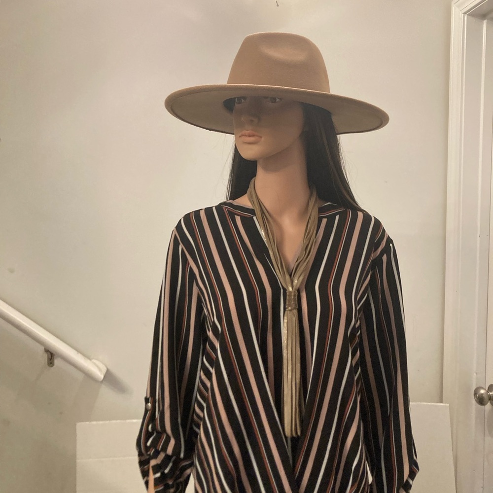 Multi colored striped blouse